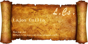 Lajos Csilla névjegykártya
