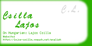 csilla lajos business card